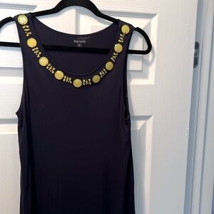 KENSIE NAVY BLUE TANK MIDI DRESS - Sz L